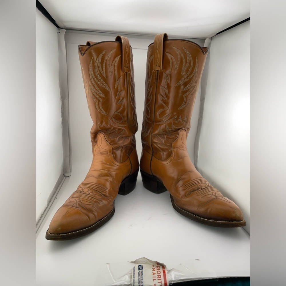Vintage Men’s Dan Post Western Cowboy Horse VF 6946 Size 9D​​​​​​​​​​